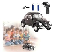 1/16 Scale RC Drift Car With LED Lights, 2.4G Full-Proportional Remote Control RWD Drift Machine, High-Torque Electric Racing Vehicle Hobby Toy Gift For Adults & Teens(Black)