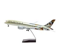 1 160 For Etihad Airbus A380 Airplane Model Scale Die Cast Resin With Lights Aircraft Playkits(B)