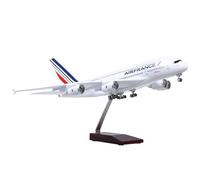 1:160 French Airlines A380 - Realistic Airplane Model Gift With Light And Sound Jet Plane Landing Gear And Wheels Die-cast Aircraft 19.5 Inches(Normal)