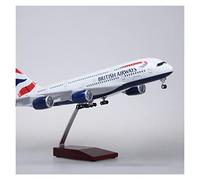 1 160 Scale 50.5 Cm For Airbus A380 British Airways Die Cast Plastic Resin Aircraft Model Toy Collectible Crafts Hobby Playgame Kit
