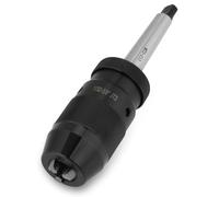 1-16mm Keyless Lathe Drill Chuck, Capacity 45# Steel Self Tighten Drill Chuck with MT2-JT3 Taper Arbor