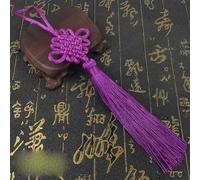1-16piece Imitation Chinese Knot Tassels DIY Curtain Clothes Bag Classical Style Tassel Pendant 20cm-2piece-red purple