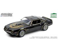 1/18 1977 PONTIAC FIREBIRD TRANS AM STARLITE BLACK WITH GOLDEN EAGLE HOOD 19098