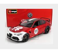 1:18 BURAGO Alfa Romeo Giulia Gtam #99 Racing 2020 Alfa Red White BU01449 Model