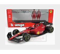 1:18 BURAGO Ferrari F1-75 #16 2022 Charles Leclerc Yellow Wheels BU16811LE Model