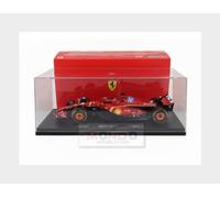 Bburago Formula 1 F1 FERRARI SF-24 (2024) WITH HELMET LECLERC - DELUXE HARD CASE - 1:18 Scale - Incredibly Detailed Die-Cast Replica Collectible Race Car Model