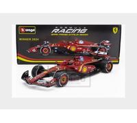 Bburago 1:18 Ferrari F1 SF24 Charles Leclerc #16 Winner Monza GP 2024 Model Car