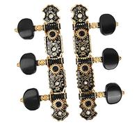 1:18 Chrome Acoustic Guitar Tuning Keys Pegs Machine Heads Replacement, Easy Installation, 3L3R for Classic Guitar