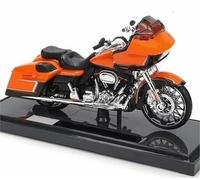 1/18 Die-Casting Motorcycle scale Model Alloy Collection Hobby Toy Gift Off-Road For Harley For Davidson 2022 Cvo Road Glide(Orange)