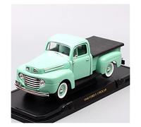 1 18 Diecast Toy Vehicle For Ford F-1 1948 Pick Up Truck Cargo Simulation Alloy Car Model Collectible Simulation Vehicle Playset(green)