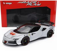1:18 Ferrari SF90XX Stadale White 2024 - Diecast Model by Bburago