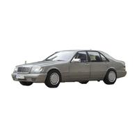 1:18 For 1990 S600 W140 Tiger Head Ben Classic Alloy Car Model Simulation Collection Ornament Mini Replica Toys(Grey)