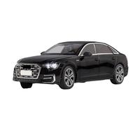 1:18 For Audi A6 Alloy Car Diecast Metal Model With Sound And Light And Pull Back Trendy Display Ornament Large Hobby Vehicles Playgame Kit(Black)
