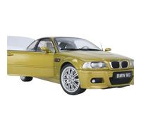 1:18 For BMW E46 M3 PHOENIX Yellow Alloy Double Door Car Model Toy Car Gift Children Adult Hobby Replica Toys