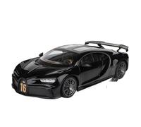 1 18 For Bugatti Chiron Pur Race Toy Vehicle Sound And Light Collectibles Birthday Gift Simulation Vehicle Playset(Black)