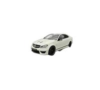 1 18 For C63 W204 507AMG Alloy Simulation Car Model Adult Souvenir Static Display Hobby Collection Vehicles Kit(White)