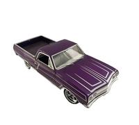 1:18 For Chevrolet Ei Camino Ss Pickup Truck Alloy Car Model Static Ornament Souvenir Collection Mini Replica Toys(Purple)