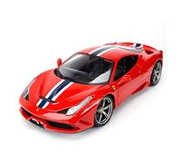 1 18 For Ferrari 458 Sports Car Simulation Zinc Alloy Pull Back Car Model Adult Carnival Gift Mini Replica Toys