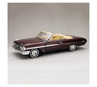 1 18 For Ford 500XL 1964 Alloy Convertible Car Model Die-cast Vehicle Simulation Adult Collectible Souvenir Simulation Vehicle Playset(Red)