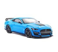 1 18 For Ford Mustang Shelby GT500 Simulation Alloy Car Model 26.5CM Decorative Desk Collection Display Toys For Men And Boys Vehicles Kit