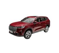 1: 18 For GWM HAVAL H6 Third Generation 2021Metal Model Car Desktop Decoration Adult Gift Blue Red Simulation Vehicle Playset(Red)