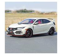 1 18 For Honda Civic Type R Diecast Alloy Racing Car Model Simulation Toy Vehicle Collectible Souvenir(White)