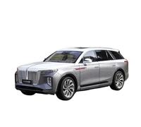1:18 For HONGQI E-HS9 Alloy Car Model Simulation Collection Ornament Mini Replica Toys(Silver)