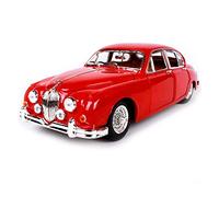1 18 For Jaguar Mark II 1959 Alloy Red Classic Car Model Diecast Simulation Toy Vehicle Collectible Souvenir