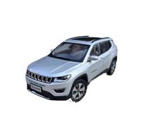 1:18 For JEEPS COMPASS 2017 SUV Simulation Alloy Car Model Hobby Collection Souvenirs Mini Replica Toys(Silver)