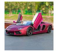 1 18 For Lamborghini LP700-4 Supercar Alloy Car Model Die-cast Toy Vehicle Collection Kids Gifts Simulation Vehicle Playset(Purple)