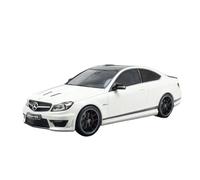 1：18 For Mercede-Benz Amg C63 W204 Resin Car Model Static Decoration Collection Mini Replica Toys(White)