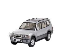 1 18 For Mitsubishi Pajero V73 SUV Off-road Vehicle Model Die Casting Vehicles Adult Collection Vehicles Kit(Silver)