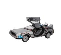 1:18 For Part 3 Time Machine DeLorean Welly Back To The Future Alloy Car Model For Collection Mini Replica Toys