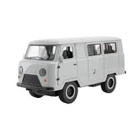 1 18 For Russian UAZ TRAVELER 452 VAN Alloy Model Car Toy With Sound Light Men Teens Boys Birthday Simulation Vehicle Playset(White)