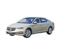 1 18 For Volkswagen Skoda Superb Alloy Die Casting Dome Gold Model Car Decoration Collection Display Mini Replica Toys
