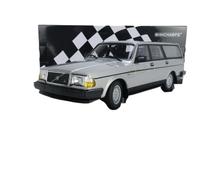 1:18 For Volvo 240 GL 1986 Sealed Alloy Car Model Toy Car Gift Collection Children Adult Hobby Replica Toys(Silver)