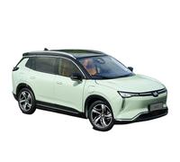 1 18 For Weimar W6 New Energy Electric Vehicle Alloy Simulation Car Model 27CM Decorated Desk Green Collection Souvenir Men Motor Vehicles Toys