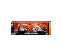 1:18 HARLEY DAVIDSON DECADE DUOS 90'S- 1993 FLSTN HERITAGE SOFTAIL & 1997 FXDL DYNA LOW RIDER
