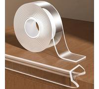 1.18 in x 9.84 FT,Clear Edge Protector Strip Sharp Edge Wrap Cover Tape, Self Adhesive Protective Bumper Guards for Cabinet Door Desk Glass Table Bed Furniture, Kitchen Countertop, Waterproof