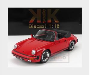 1:18 KK SCALE Porsche 911 Sc Cabriolet 1983 With Extra Soft-Top Red KKDC180752 M