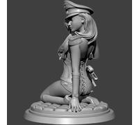 1/18 Military Resin Model Figure Kit, Modern Combat Theme, Unassembled Unpainted, Large-Scale Soldier Miniature for Painting and Display