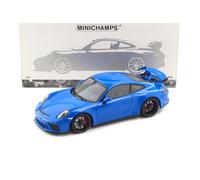 1:18 Minichamps Porsche 911 (991) GT3 Coupe 2018 Blue/Black Wheels