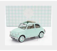 MODELLINO IN SCALA Norev COMPATIBILE CON FIAT 500 L 1968 PASTEL BLUE W/SPECIAL BIRTH PACK 1:18 MODEL SCALE NV187777 241217
