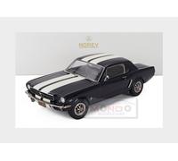 FORD MUSTANG coupé 1966 bleu Nightmist & bandes blanches 1/18