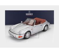 187330 Porsche 911 964 Carrera 2 Cabrio Silver Norev 1/18