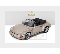 1:18 NOREV Porsche 911 964 Turbo Look Cabriolet 1992 Silver NV187140 Model