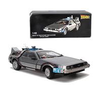 1 18 Part 3 Time Machine For DeLorean DMC-12 Diecast Alloy Car Model Simulation Toy Vehicle Collectible
