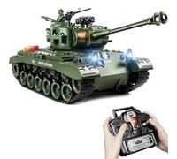 1:18 RC US M26 Pershing Remote Control Tank, RC Army Model,Shoots BB, Smoke