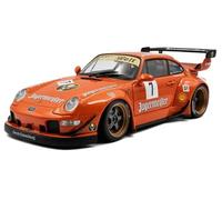 SOLIDO S1808506 1:18 Porsche 911 (997) RWB Bodykit #7 Jagermeister, Orange, 2020