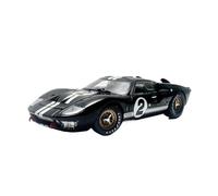1 18 Scale Diecast Alloy For Ford GT40 MK2#2 Black Toys Cars Model Nostalgia Souvenir Gifts Mini Replica Toys